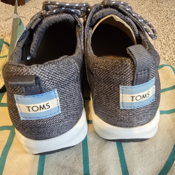Toms Del Rey Canvas lace-up sneakers, size 8 Dark grey - Picture 8 of 10